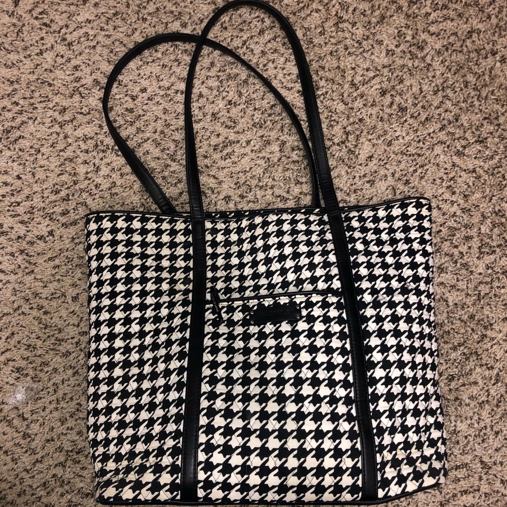 Large Vera Bradley houndstooth bag